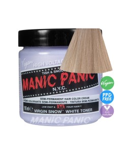 MANIC PANIC Classic Virgin Snow 118 Ml - Tinte Capilar Blanco Semipermanente