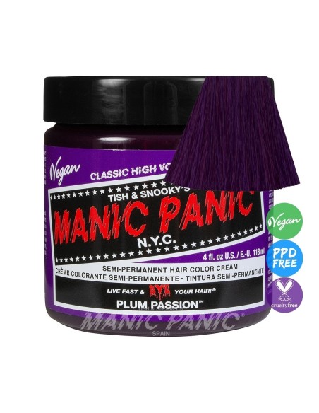 MANIC PANIC Classic Plum Passion 118 ml - Tinte Semipermanente Vegano