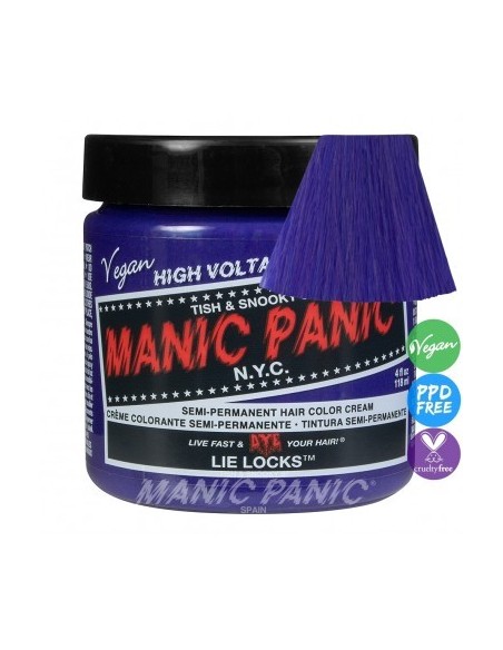 MANIC PANIC Classic Lie Locks 118 ml - Tinte Semipermanente Azul Violeta