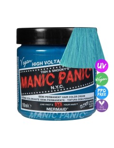 MANIC PANIC Tinte Capilar Semi-Permanente Classic Mermaid 118 Ml - Color Vibrante y Vegano