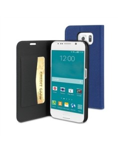 funda wallet folio función soporte azul samsung galaxy s6 muvit MUSNS0177 kiwiku.com