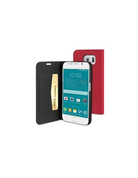 funda wallet folio función soporte rosa samsung galaxy s6 muvit MUSNS0181 kiwiku.com