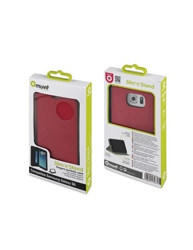 funda wallet folio función soporte rosa samsung galaxy s6 muvit MUSNS0181 kiwiku.com