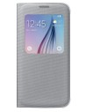 Funda s view cover tela plata samsung galaxy s6 samsung