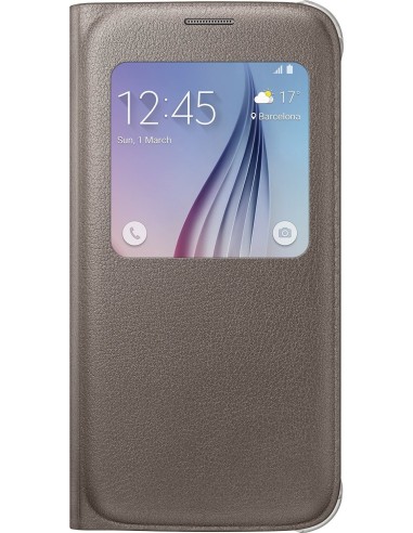 funda s view cover oro samsung galaxy s6 samsung SAEFCG920PF kiwiku.com
