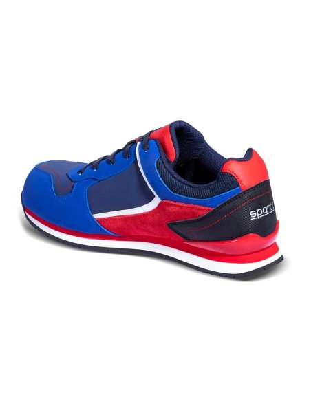 Zapato Deportivo De Seguridad Sparco Ndis Scarpa Gymkhana S3 ESD Martini Talla 43 Azul Rojo - Kiwiku