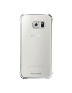 carcasa clear cover plata samsung galaxy s6 samsung SAEFQG920BS kiwiku.com