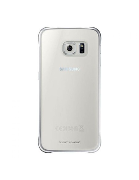 carcasa clear cover plata samsung galaxy s6 samsung SAEFQG920BS kiwiku.com
