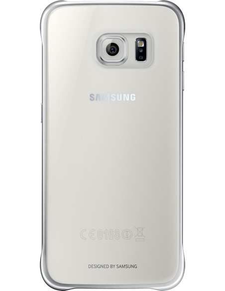 carcasa clear cover plata samsung galaxy s6 samsung SAEFQG920BS kiwiku.com