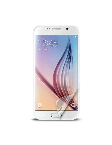 funda tpu ultraslim 0.3" transparente samsung galaxy s6 (protector pantalla incluido) puro PUCT016 kiwiku.com