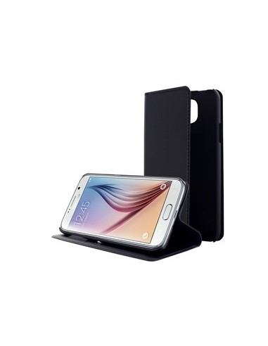 funda wallet folio función soporte negra samsung galaxy s6 muvit MUSNS0179 kiwiku.com