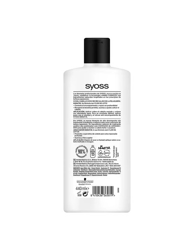 SYOSS Keratin Acondicionador Para Cabello Encrespado Y Seco 440 Ml - Kiwiku  