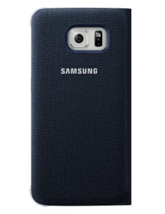 Galaxy s6 edge funda samsung flip wallet (fabric) negra 2