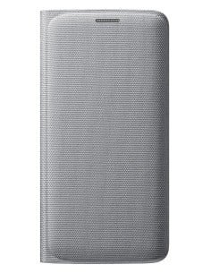 Samsung Flip Wallet - Funda de tela para Samsung Galaxy S6 Edge, color plateado: Kiwiku.com: Electrónica