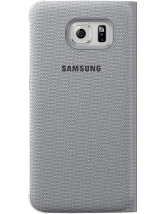 Samsung Flip Wallet - Funda de tela para Samsung Galaxy S6 Edge, color plateado: Kiwiku.com: Electrónica 2