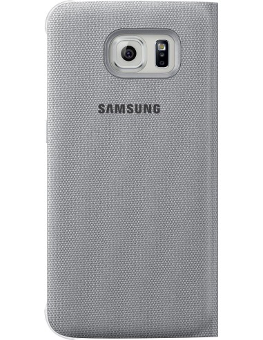 Samsung Flip Wallet - Funda de tela para Samsung Galaxy S6 Edge, color plateado: Kiwiku.com: Electrónica