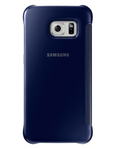Galaxy S6 Edge Funda Samsung Clear View Cover negra EF-ZG925BBEGWW kiwiku.com 2
