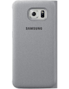 Kiwiku.com: Samsung Flip Wallet - Funda de tela para Samsung Galaxy S6, color plateado - Electrónica 2