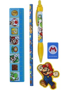 pyramid_super_mario_-_kit_de_papelería_(5_piezas)_con_reglas 2