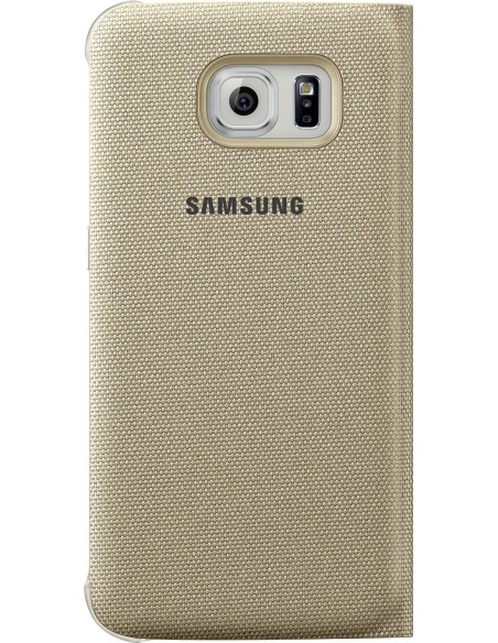 Samsung S6 Edge Flip Wallet Fab Gold, EF-WG925BFEGWW - Electrónica - Kiwiku.com