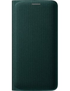 Funda Original Samsung Galaxy S6 Edge Tela Flip Wallet Verde EF-WG925BGEGWW kiwiku.com