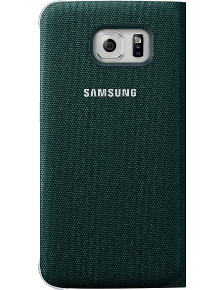 Funda Original Samsung Galaxy S6 Edge Tela Flip Wallet Verde EF-WG925BGEGWW kiwiku.com