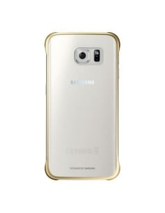 Samsung S6 Edge Clear Cover Gold, EF-QG925BFEGWW: Kiwiku.com: Electrónica