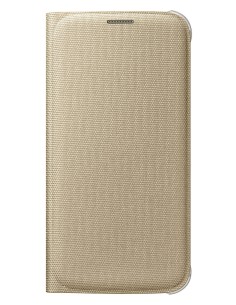 Funda Samsung Galaxy S6 Flip Wallet Original Dorada EF-WG920BFEGWW kiwiku.com