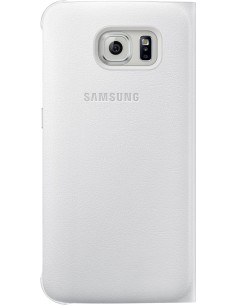Funda Original Samsung Galaxy S6 Flip Wallet Blanca EF-WG920PWEGWW kiwiku.com 2