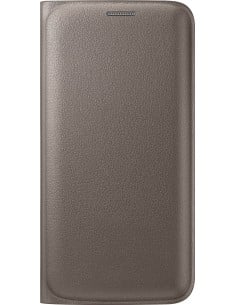 Funda Samsung Galaxy S6 Edge Flip Wallet Original Dorada EF-WG925PFEGWW kiwiku.com