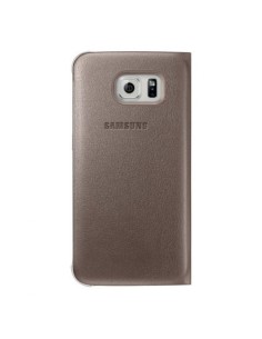 Funda Samsung Galaxy S6 Edge Flip Wallet Original Dorada EF-WG925PFEGWW kiwiku.com 2