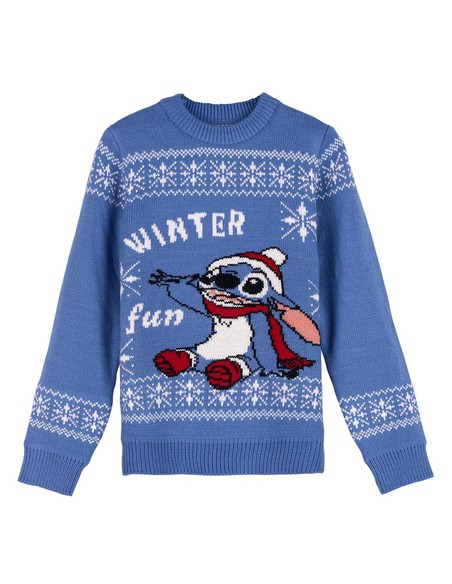 cerda_jersey_de_punto_navideño_stitch_azul_talla_8_años_8445484311259_oferta