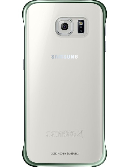 Funda Original Samsung Galaxy S6 Edge Clear Verde EF-QG925BGEGWW kiwiku.com