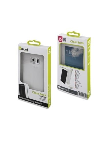 Muvit Cristal - Carcasa para Samsung Galaxy S6, transparente: Kiwiku.com: Electrónica