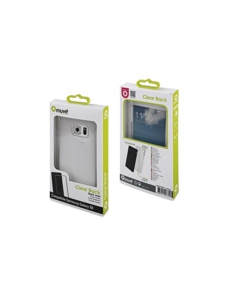 Muvit Cristal - Carcasa para Samsung Galaxy S6, transparente: Kiwiku.com: Electrónica