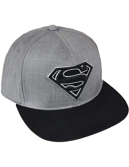 cerda_gorra_visera_plana_superman_gris_talla_58_juvenil_8427934941049_oferta