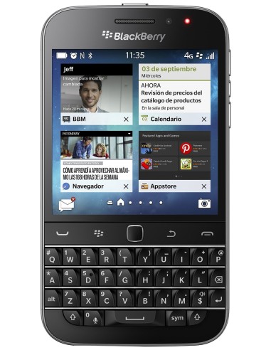 Kiwiku.com: BlackBerry Classic - Smartphone de 3.5 (Qualcomm MSM 8960 1.5 GHz, cámara de 8 MP, S.O. BlackBerry 10, teclado QWER