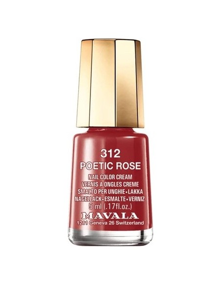 MAVALA Laca De Uñas Mini Color 195 Poetic Rose 5 Ml - Esmalte De Larga Duración  