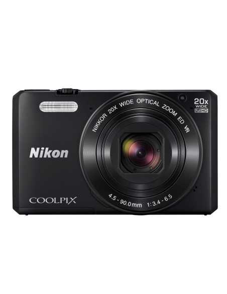 Nikon Coolpix S7000 - Cámara digital de 16 MP (zoom 20x, HD, pantalla LCD de 3, WiFi + NFC) color negro - Electrónica - Kiwiku.