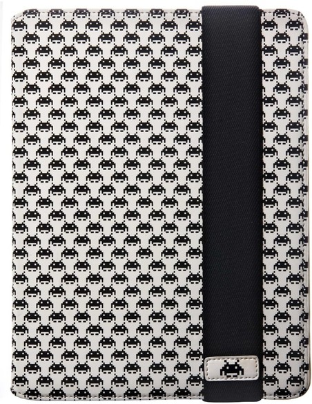 case_scenario_funda_space_invaders_ipad_2_&_the_new_ipad_vinyl_standing_book_case_chequered_negro_y_blanco_3760154074100_oferta