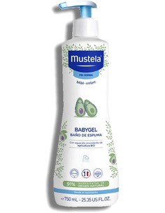 MUSTELA Babygel Baño Espuma 200 Ml Para Bebés - Limpieza Suave y Natural  