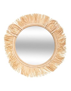 atmosphera_espejo_infantil_león_de_rafia_beige_38_cm_3560237549743_oferta