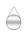 Atmosphera Espejo Redondo de Metal Con Cuerda para Pared Ø 55 Cm