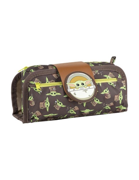 cerda_estuche_escolar_the_mandalorian_grogu_marrón_con_cierre_de_velcro_22_x_12_x_7_cm_8445484119695_oferta