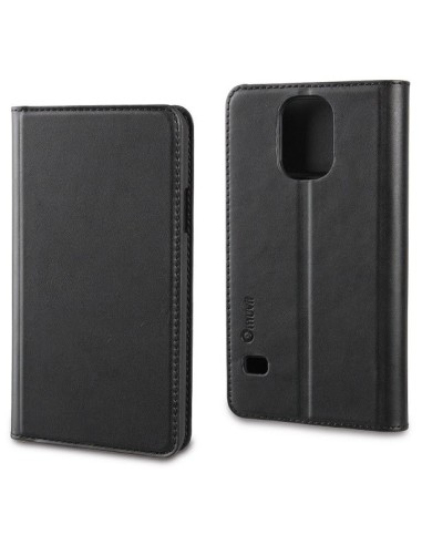Kiwiku.com: Muvit MUSNS0035 - Funda slim folio y función soporte para Samsung Galaxy S5, negro - Electrónica