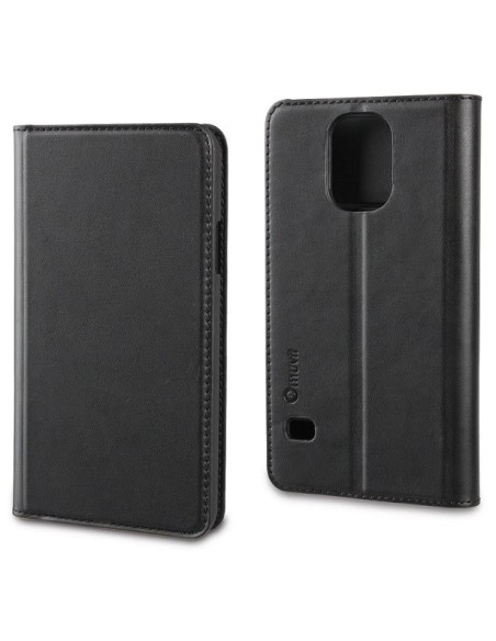 Kiwiku.com: Muvit MUSNS0035 - Funda slim folio y función soporte para Samsung Galaxy S5, negro - Electrónica