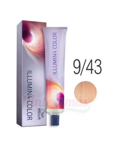 WELLA Illumina Color 9/43 60 Ml - Tinte Profesional Para Cabello Con Brillo Natural  