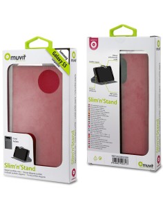 Muvit MUSNS0036 - Funda slim folio y función soporte Rosa/ para Samsung Galaxy S5, rosa/negro - Electrónica - Kiwiku.com 2