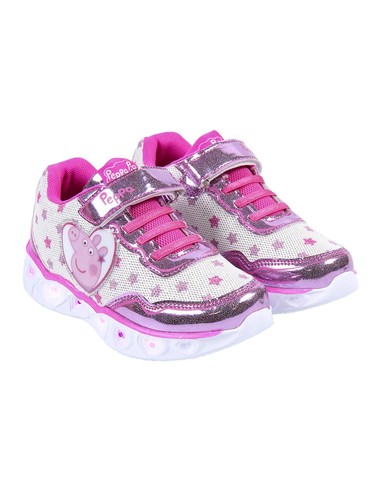 CERDA Deportiva Con Luces Peppa Pig Rosa Talla 24 - Kiwiku  