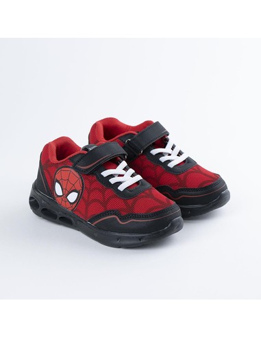 CERDA Deportiva Con Luces Spiderman Suela EVA Ligera Color Rojo Talla 32 - Kiwiku  